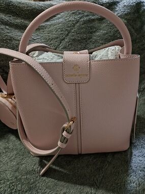 nanette lepore Blush Pink Leather Top-Handle Satchel